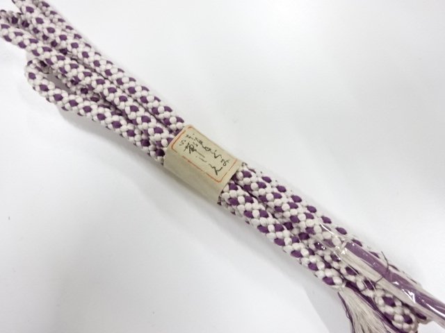 未使用品　正絹　手組帯締め